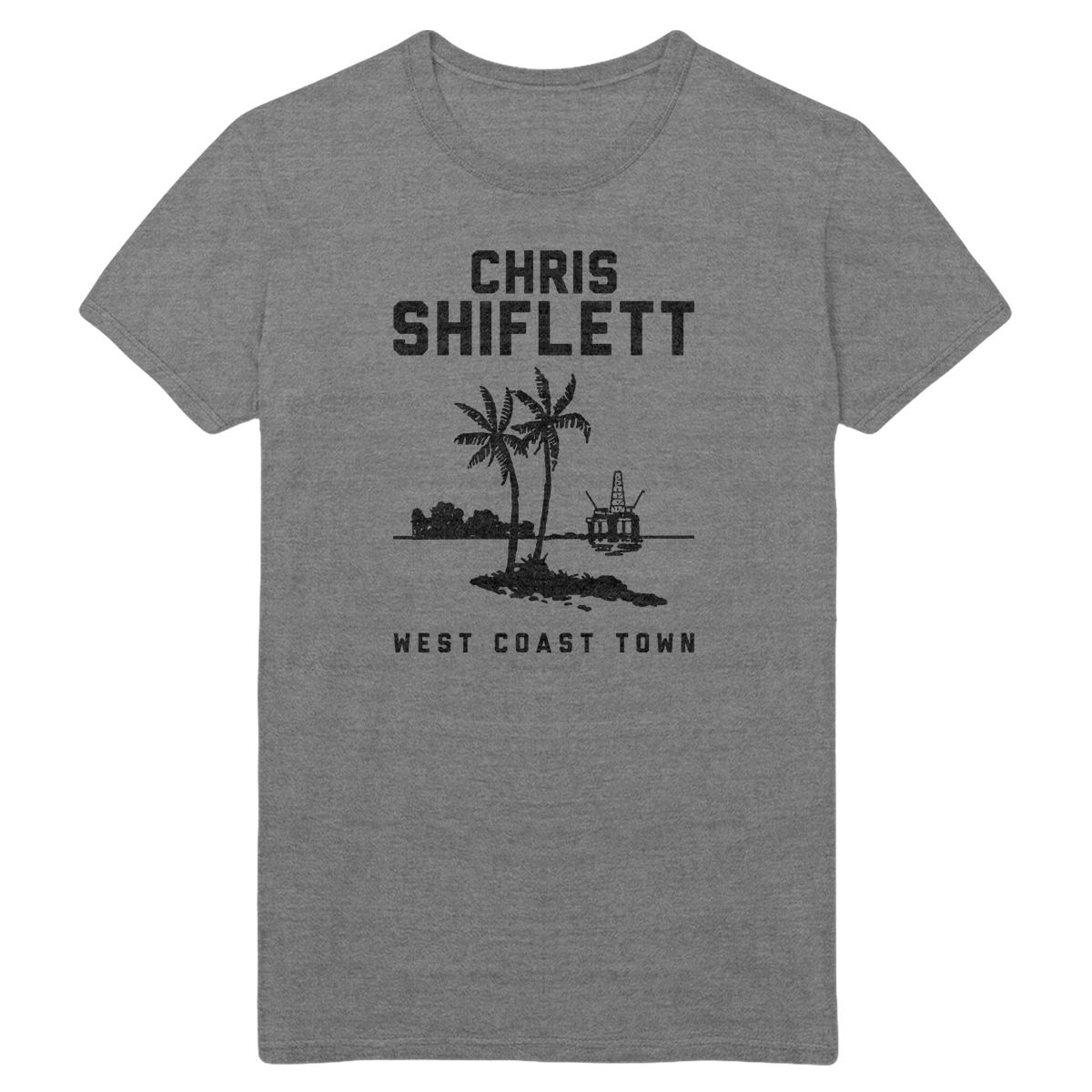 Twin Palms Tee - Grey - Chris Shiflett